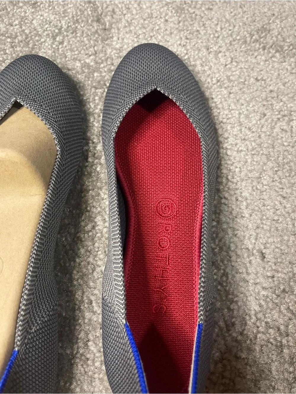 Rothy’s Round Toe Flat Charcoal Gray 9.5